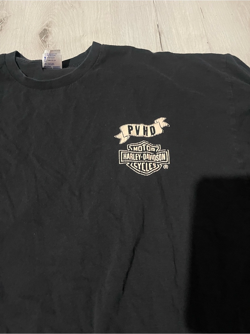 Vintage Pomona Harley-Davidson Men’s Black Logo T-Shirt